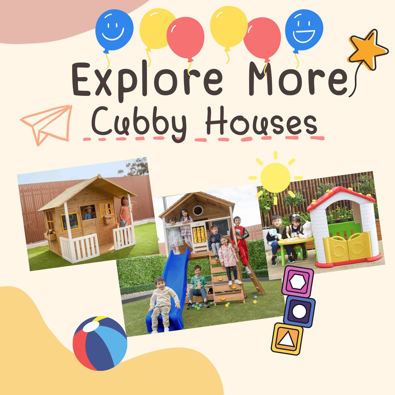 Wooden Cubby Houses