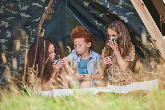Plum Climbing Pyramid – Wooden Climbing Frame with Slide & Cargo Net (Ages 3+)