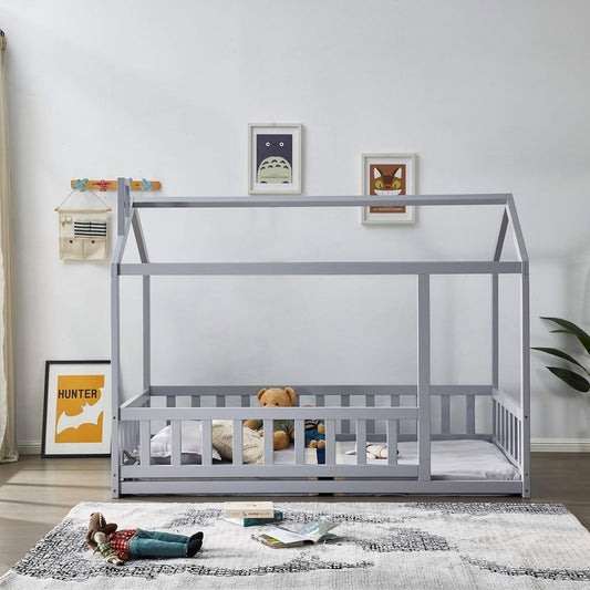 SLEEPY TIME KIDS House Bed - King Single WHITE