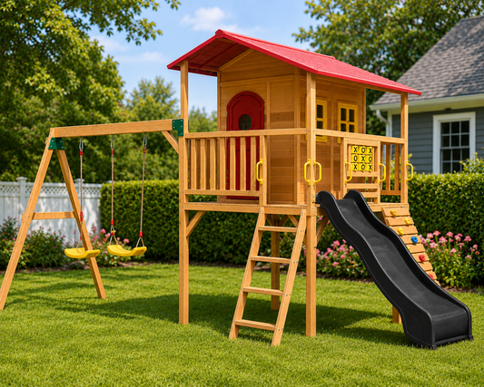 Sweet Shack with Swing Set