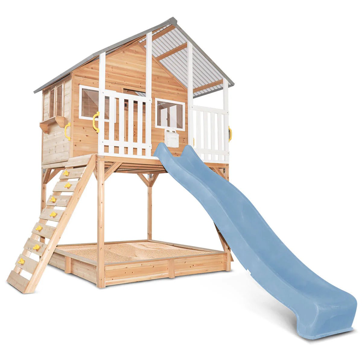 Lifespan Kids Winchester Cubby House with 1.45m Elevation Platform and 3m Slide