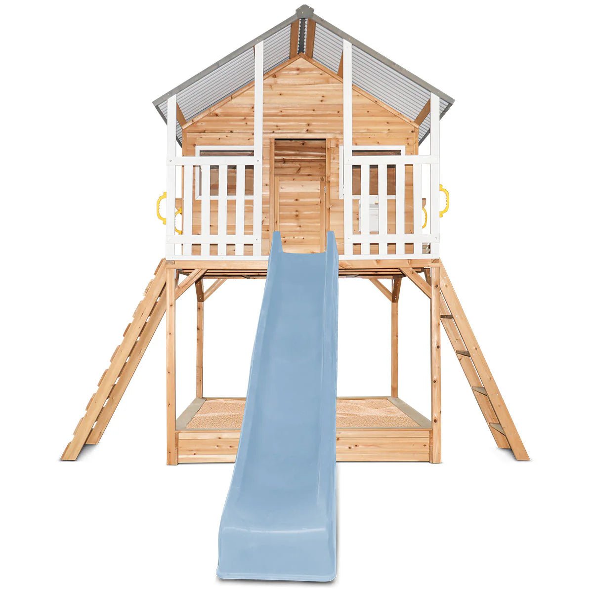 Lifespan Kids Winchester Cubby House with 1.45m Elevation Platform and 3m Slide