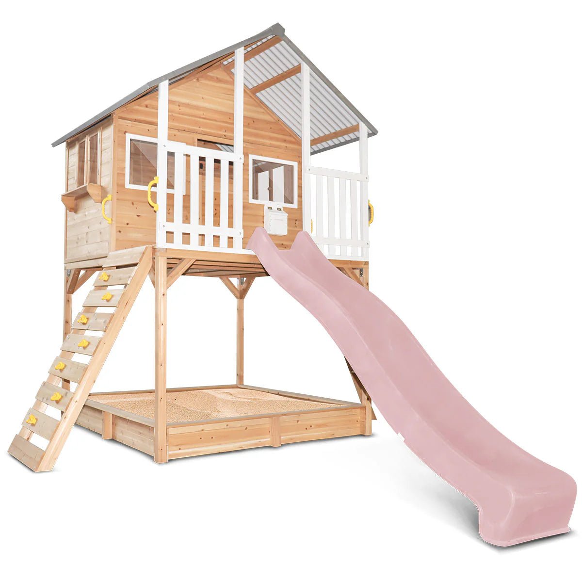 Lifespan Kids Winchester Cubby House with 1.45m Elevation Platform and 3m Slide