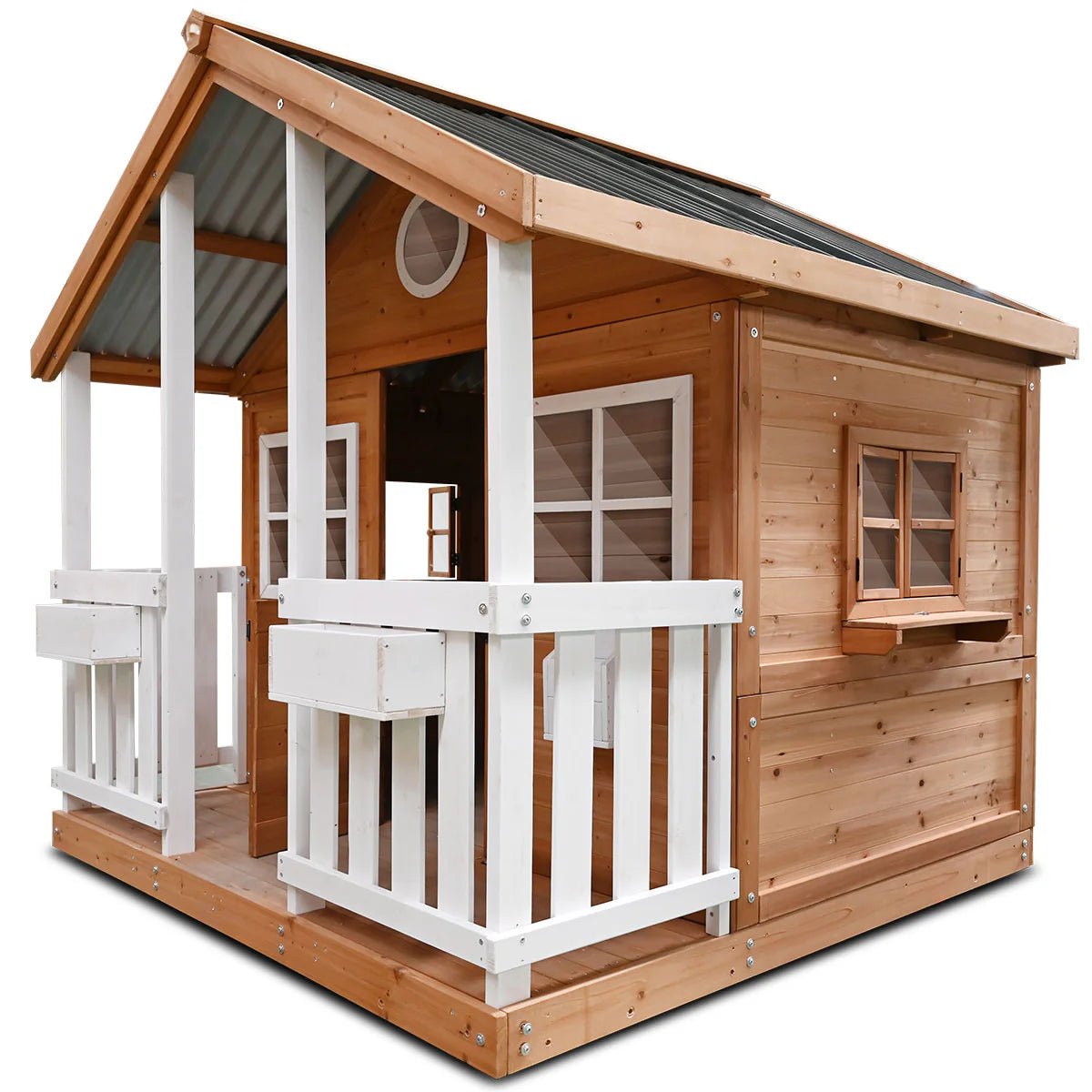 Lifespan Kids Winchester Cubby House with 1.45m Elevation Platform and 3m Slide