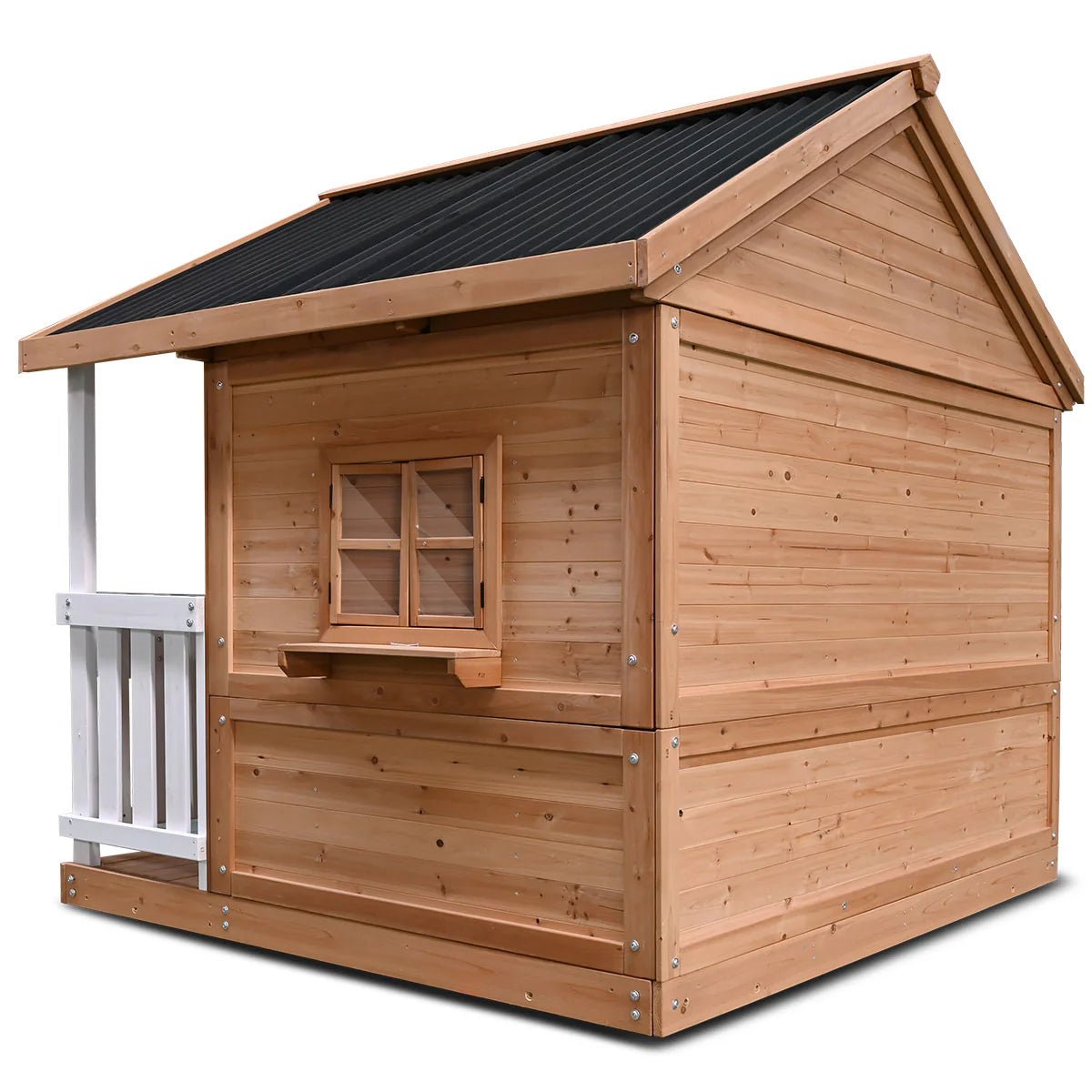 Lifespan Kids Winchester Cubby House with 1.45m Elevation Platform and 3m Slide