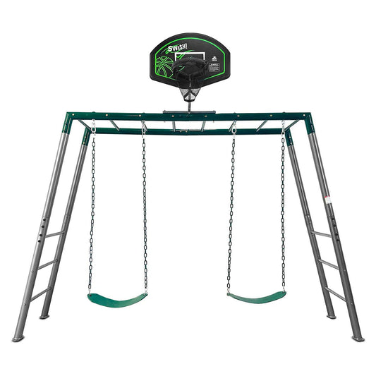 Lifespan Kids Stanley Heavy Duty Monkey Bars with Anchor Kit and Basketball Ring