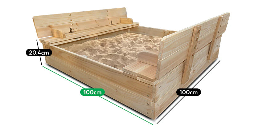 Lifespan Kids Strongbox Square Sandpit
