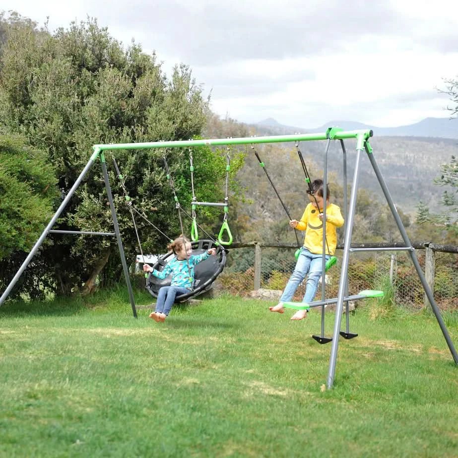 Lifespan Kids Lynx Station Swing Set with Slippery Slide