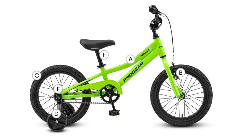 Progear DuraLite Kids Bike 16 - Lime Green