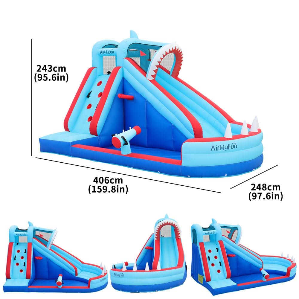 Ocean Shark Climber with Slide, Pool and Spray Gun (83046)
