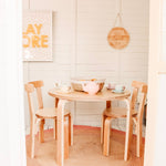 Styled Cubby House With Pink and Blue Tea Set 