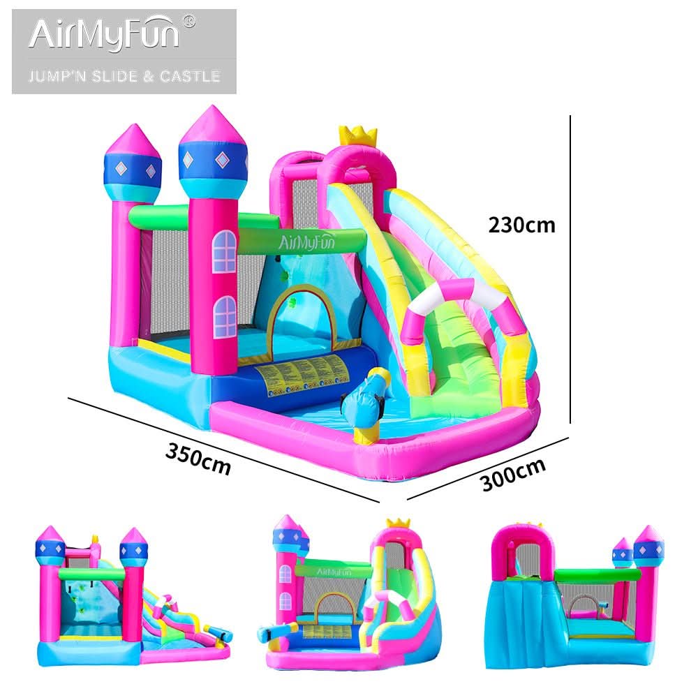 Princess Inflatable Bouncy Castle with Slide and Ball Pit (83002)