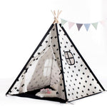 TeePee Tent White/Black with Window