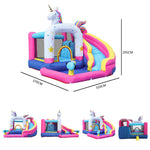 Unicorn Fun Inflatable with Slide and Pool (63103)