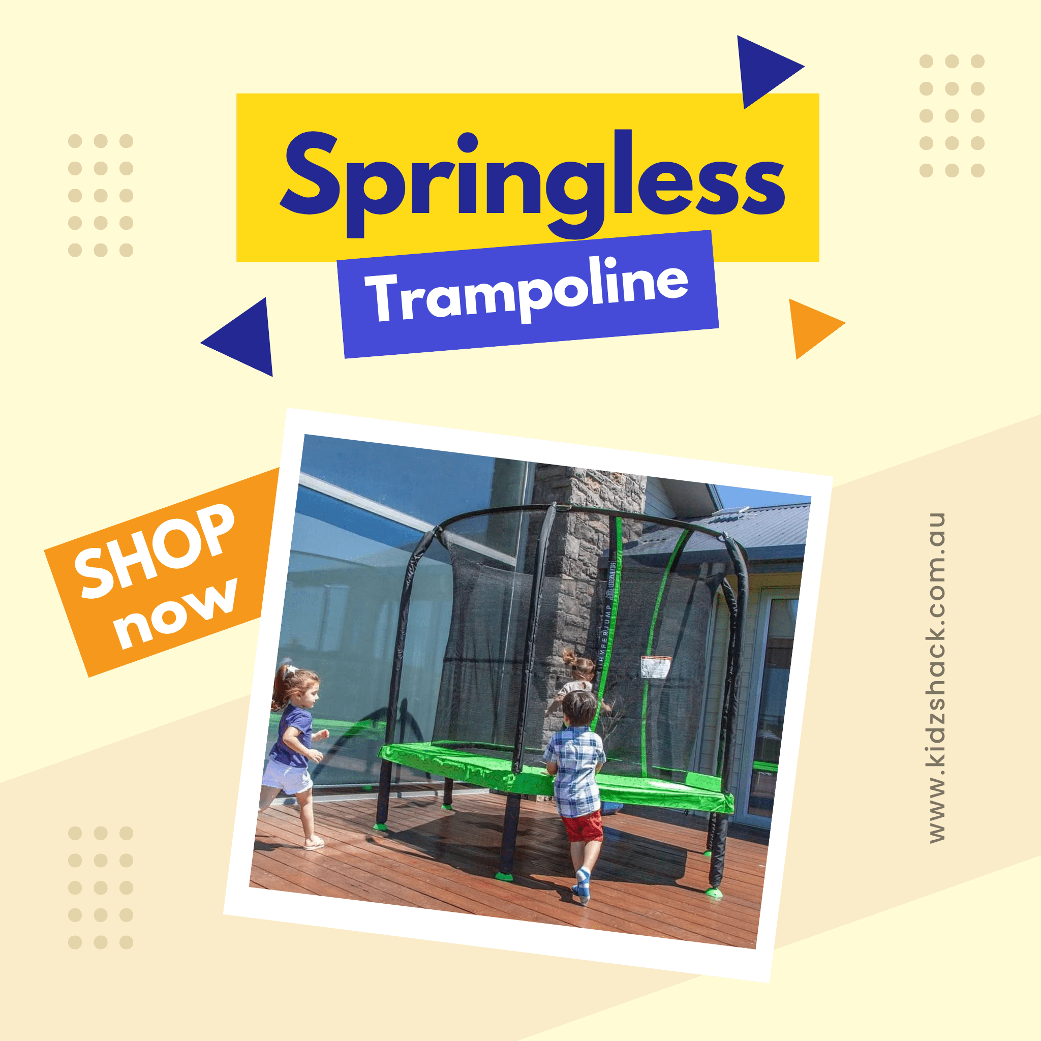 Springless Trampolines | Safe Outdoor Bouncing Fun – Kidzshack