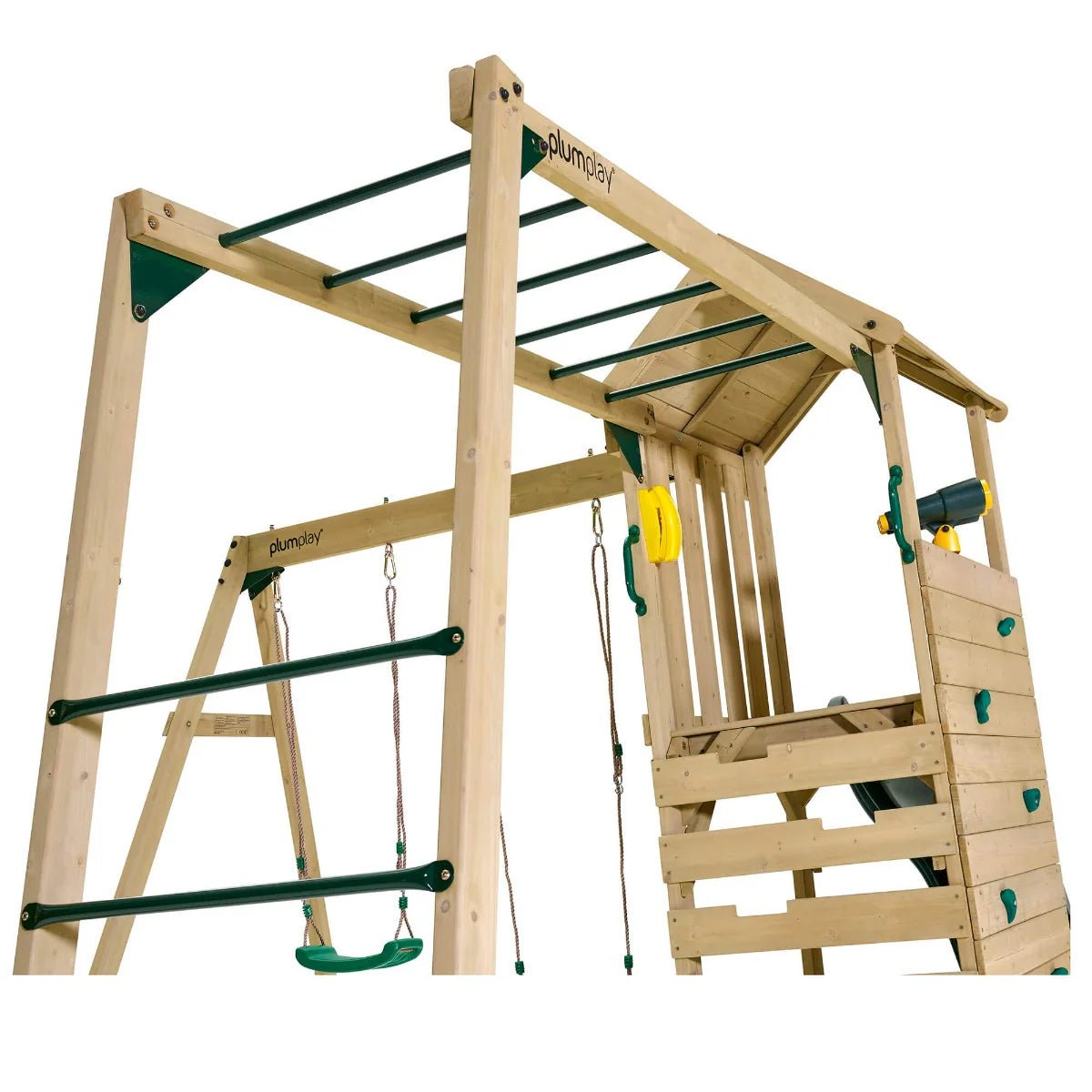 Plum® Lookout Tower Colour Pop Play Centre with Swings & Monkey Bars