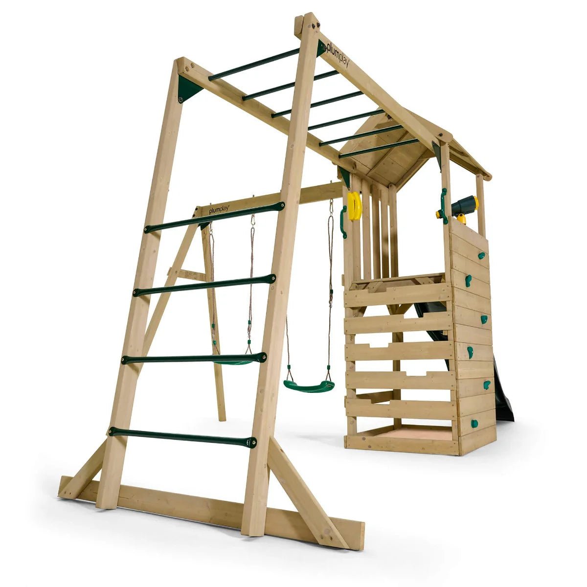 Plum® Lookout Tower Colour Pop Play Centre with Swings & Monkey Bars