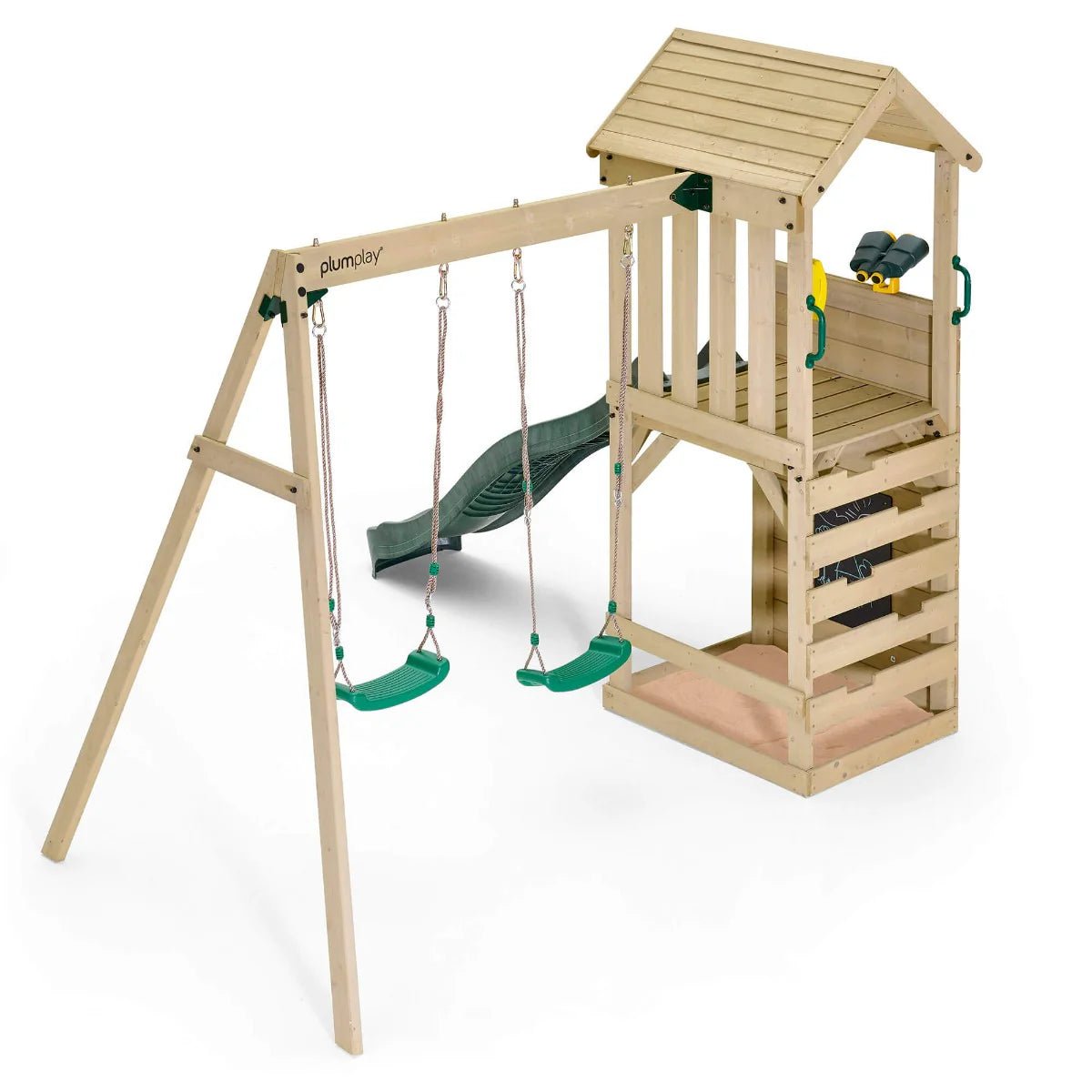 Plum® Lookout Tower Colour Pop Play Centre with Swings & Monkey Bars