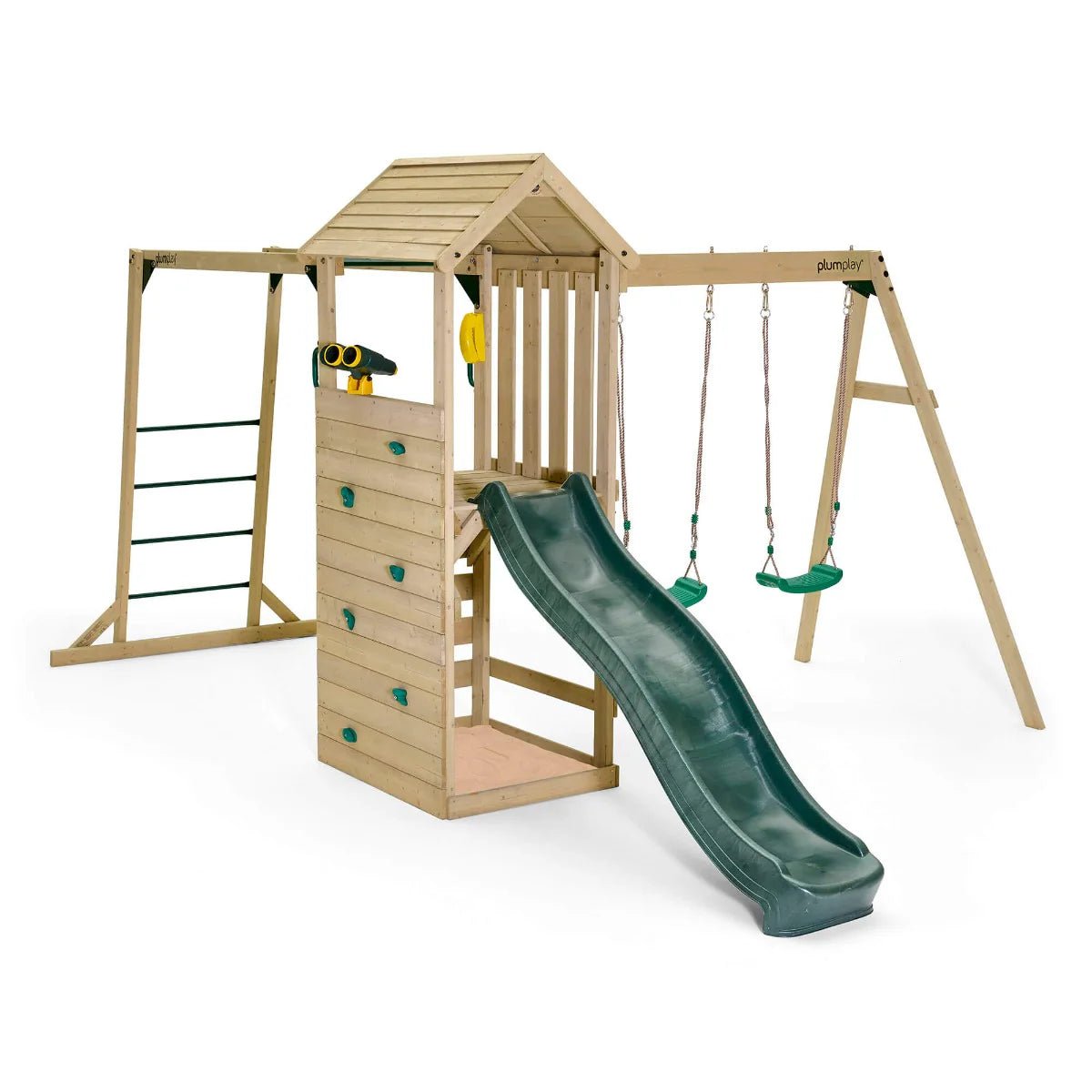 Plum® Lookout Tower Colour Pop Play Centre with Swings & Monkey Bars