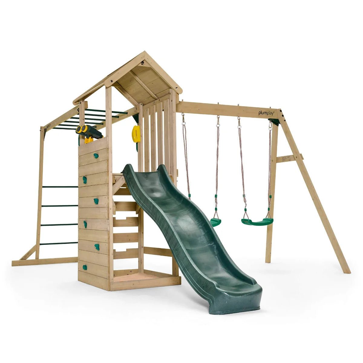 Plum® Lookout Tower Colour Pop Play Centre with Swings & Monkey Bars