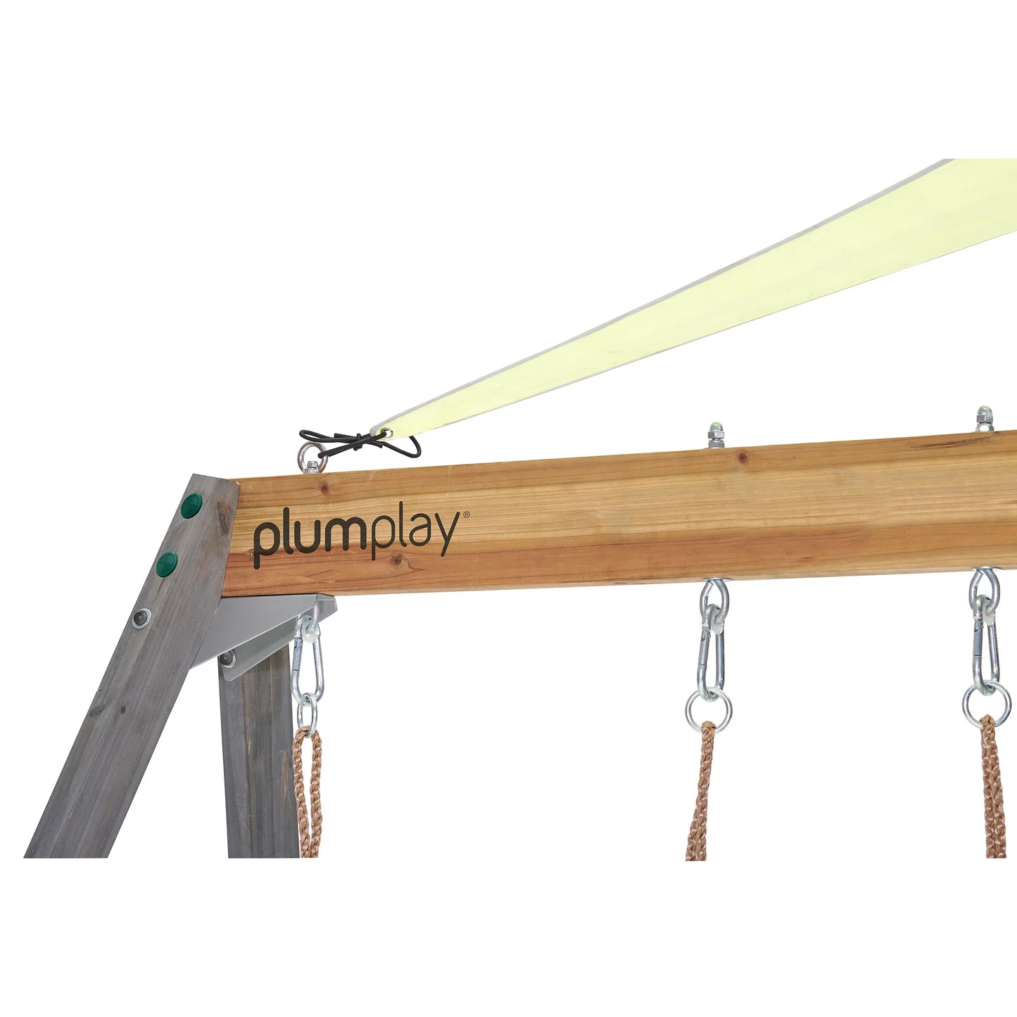 Plum® Siamang® Wooden Climbing Frame with carabiner  and adjustable  ropes