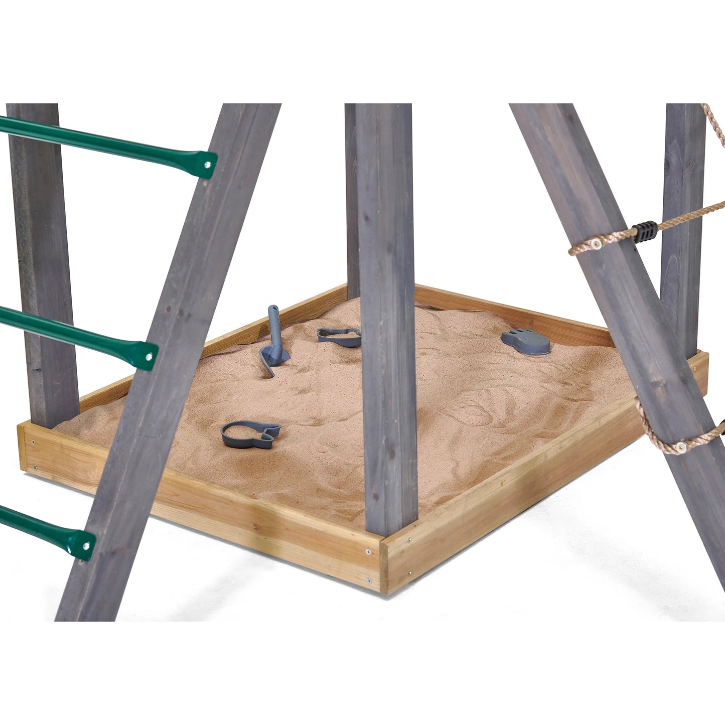 Plum® Siamang® Wooden Climbing Frame with carabiner  and adjustable  ropes