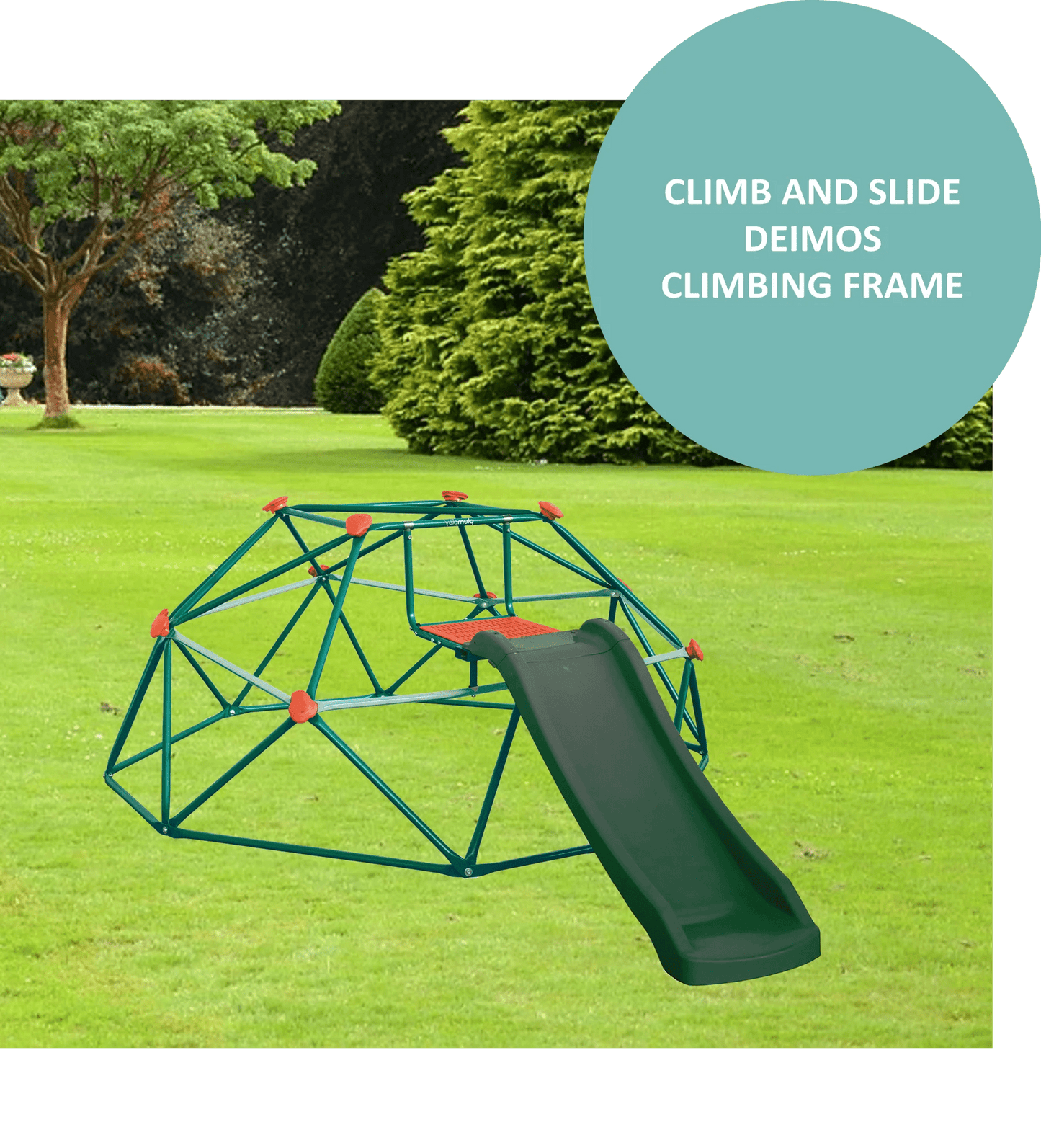 Plum® Deimos™ Metal Dome - Green with Slide