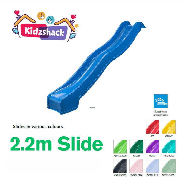 Plastic Water Slide 2.2m Assorted Colours