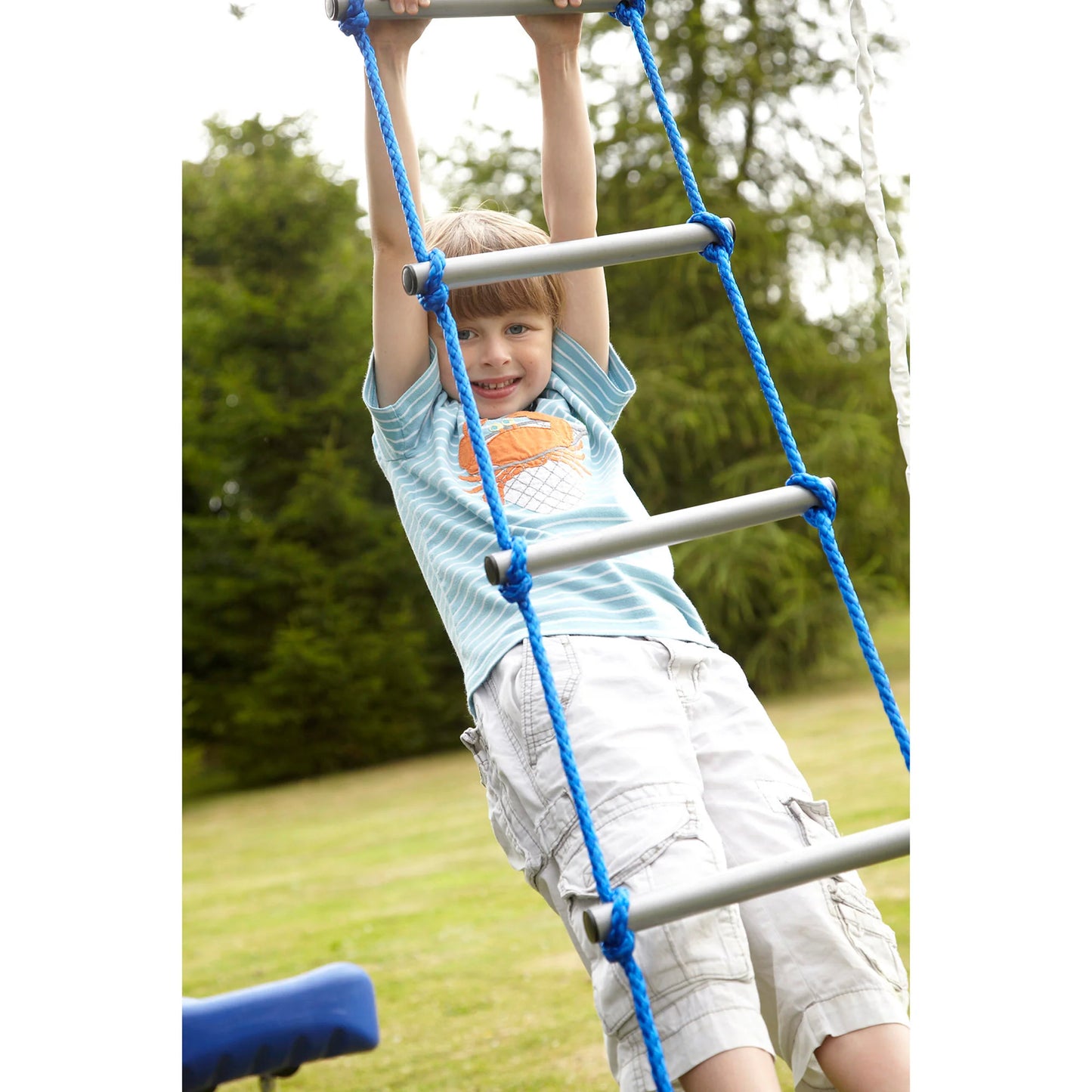 Plum Multiplay Metal Swing Set – Climb, Bounce & Slide (Ages 3+)