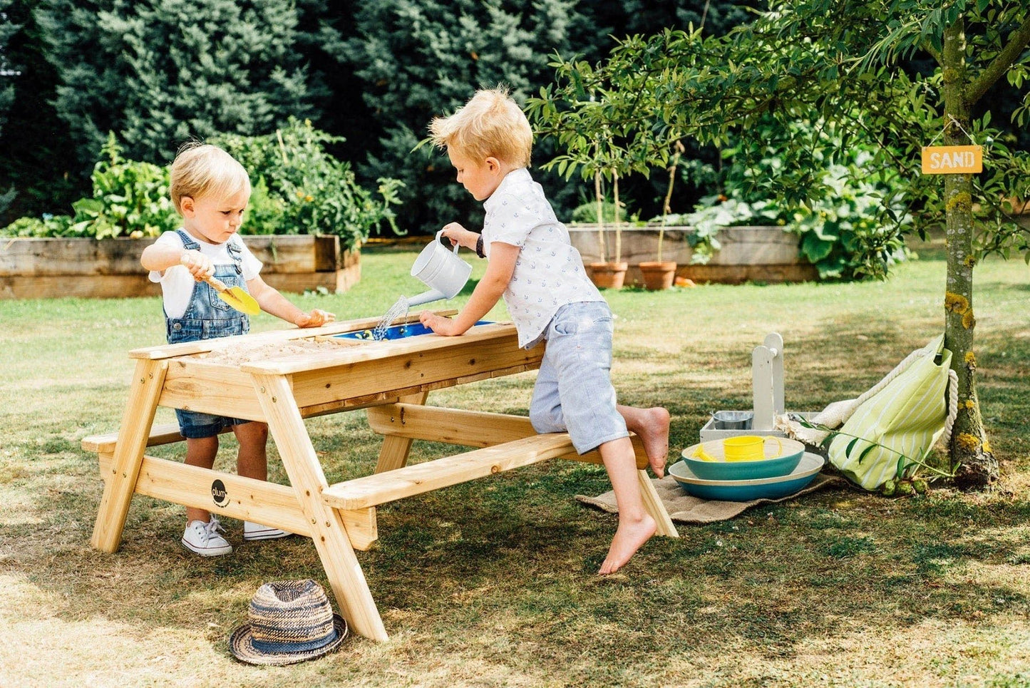 Plum® Surfside Wooden Sand & Water Picnic Table