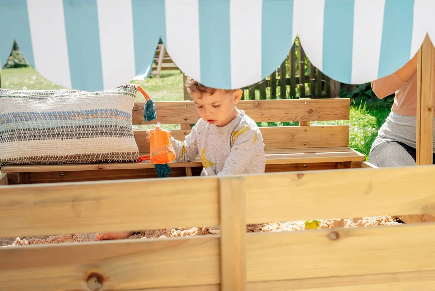 Plum® Sandpit with Canopy