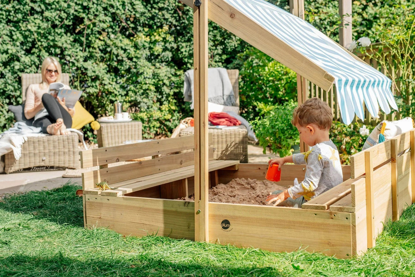 Plum® Sandpit with Canopy