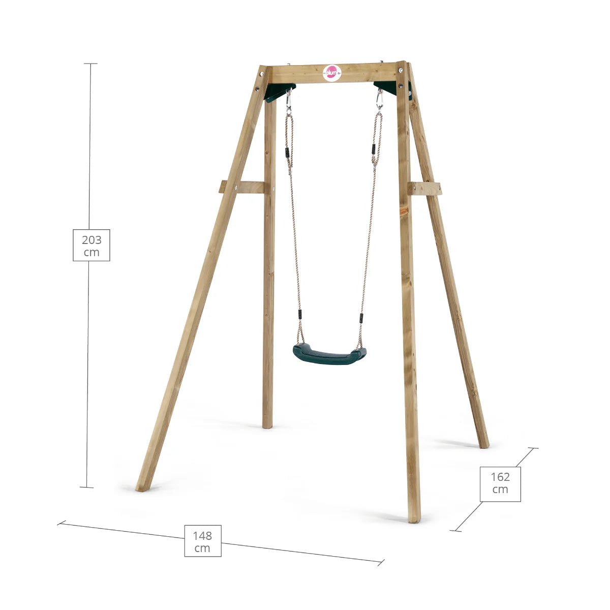 Plum® Wooden Single Swing Set
