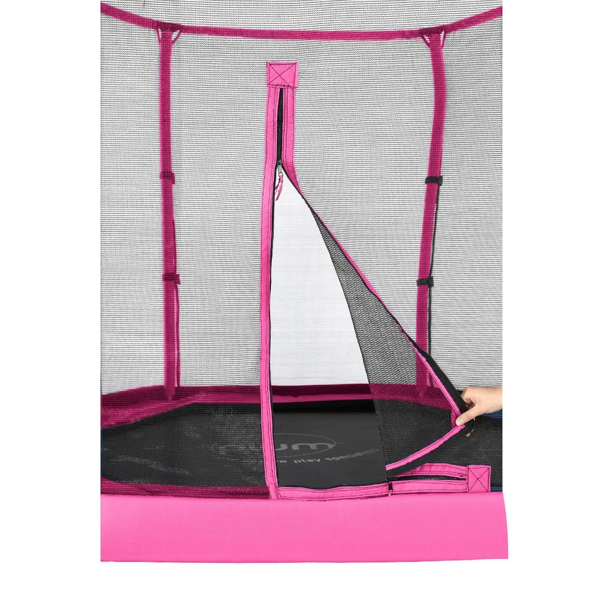 Plum 7ft Junior Jumper Trampoline with Springsafe® Enclosure – Pink – Ages 3–7