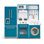 Bakehouse Traditional Wooden Kitchen with Fridge – Oxford Blue