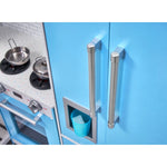 Penne Pantry Wooden Corner Kitchen with Fridge – Berry Blue