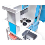 Penne Pantry Wooden Corner Kitchen with Fridge – Berry Blue