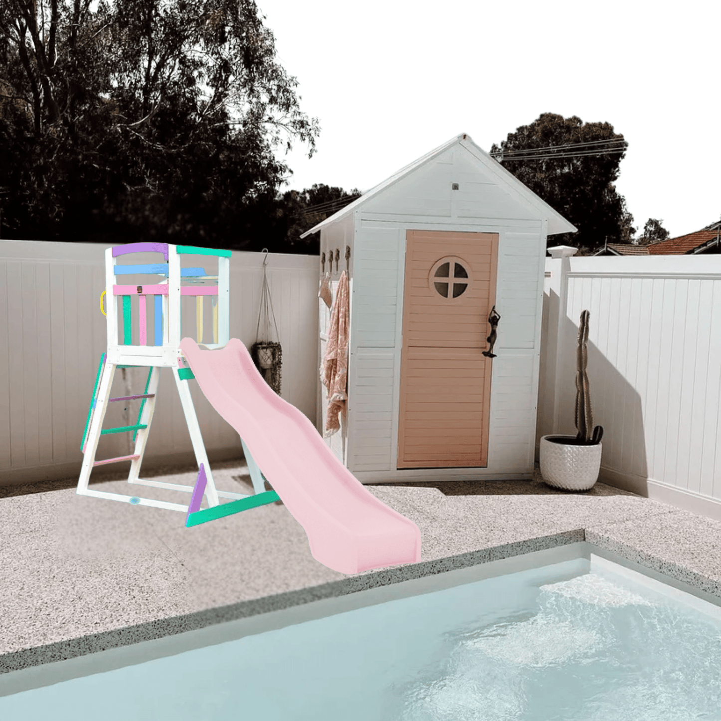 Pool House + Pool Slide Package