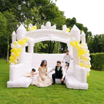Bridal Wedding or Baby Shower White Inflatable Bounce House (92072)