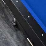 ActiveGo AirShot 4-IN-1 Velvet Cloth Pool Table and Air Hockey Table with Table Tennis and Desktop, Ball and Air Puck Return System and Easy-Flip Design, Full Air Hockey, Billiards Balls and Cues and Table Tennis Bats and Balls Included