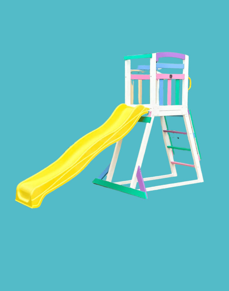 Pool Slide 2.2m with Wooden Frame - Choose your colour slide