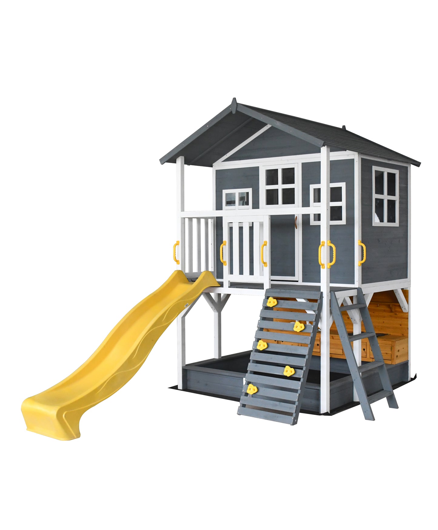 Caboodle Shack with Mud Kitchen, Monkey Bars & Swing Set