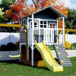 Caboodle Shack with Mud Kitchen, Slide, Monkey Bar and Swing Set PREORDER