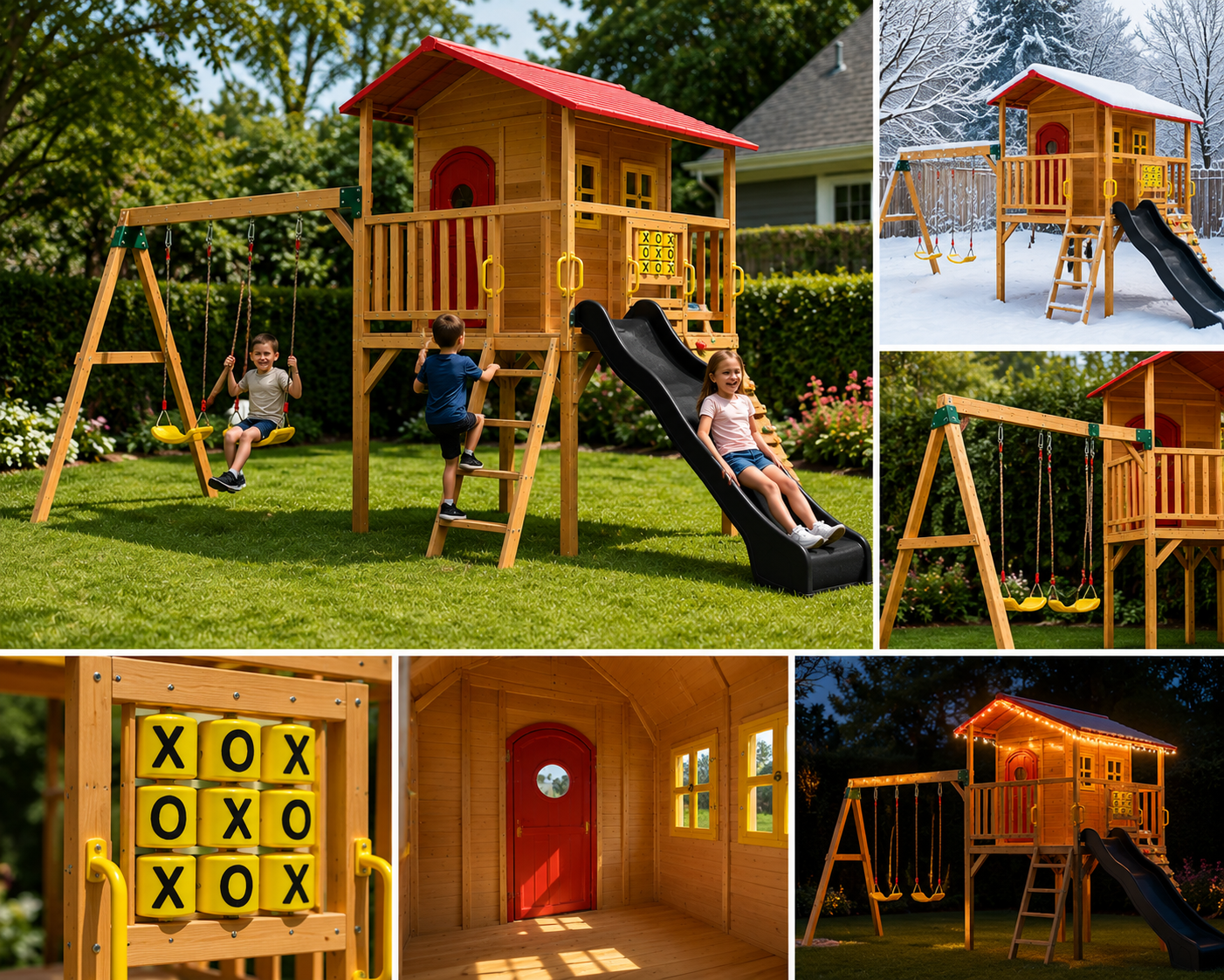 Sweet Shack with Swing Set