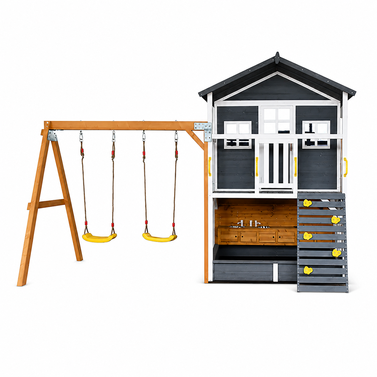 Caboodle Shack with Mud Kitchen & Swing Set