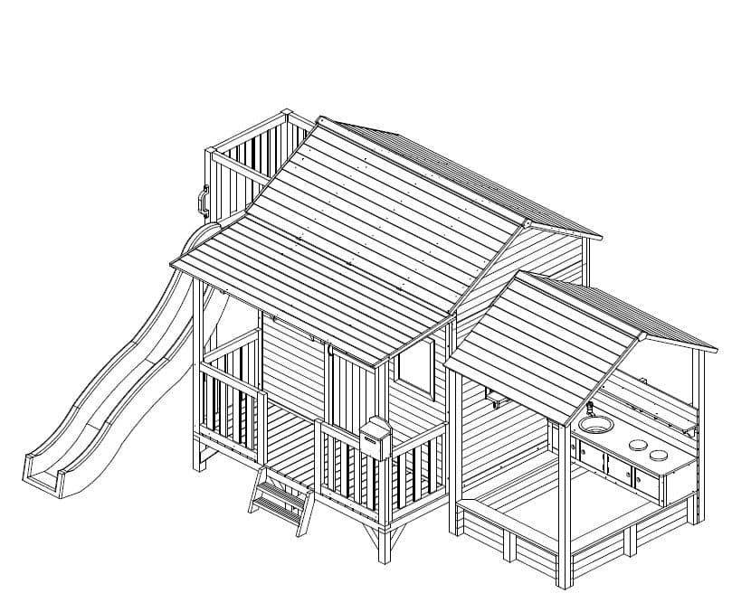 Delightful Shack with Mud Kitchen