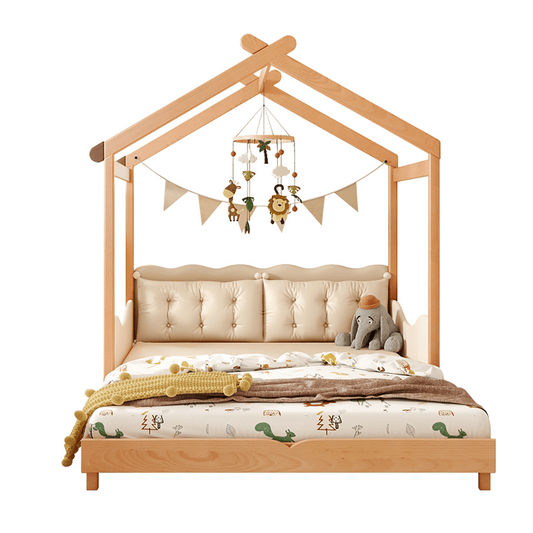 SLEEPY TIME KIDS Wooden Floor Bed Double Size (no Tent)