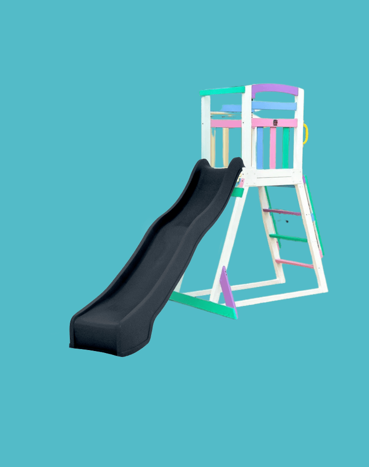 Pool Slide 2.2m with Wooden Frame - Choose your colour slide