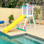 Pool Slide FRAME ONLY 2.2m with Wooden Frame