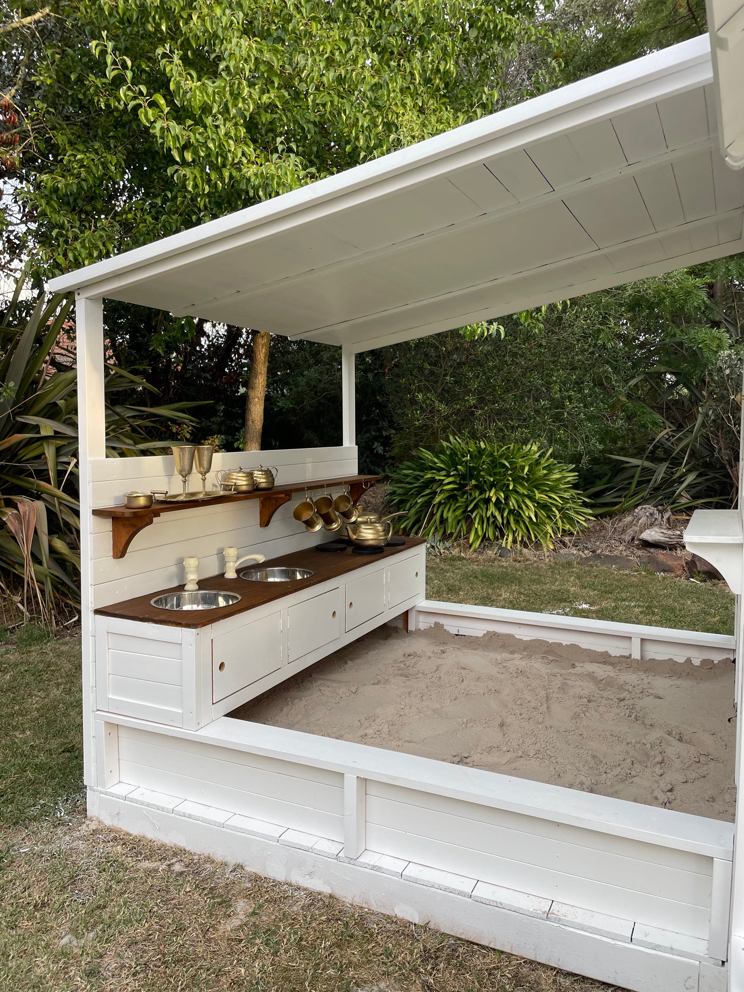 Jolly Shack Cubby House with Mud Kitchen & Swing Set